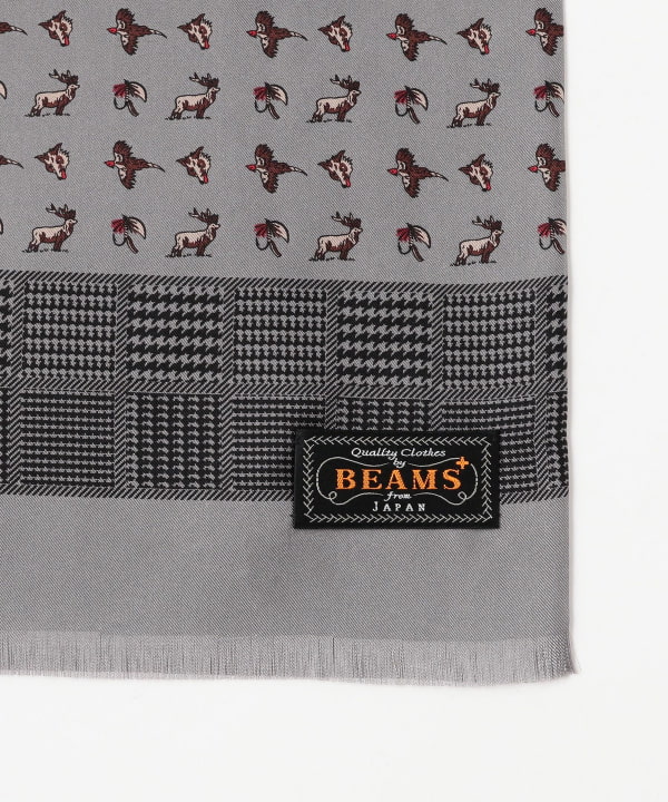 Silk Stole Check Print