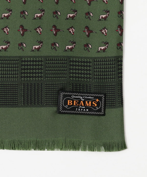Silk Stole Check Print
