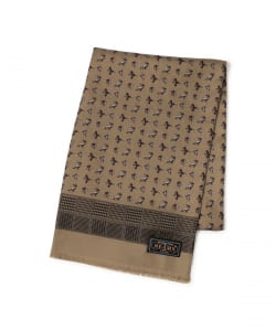 Silk Stole Check Print