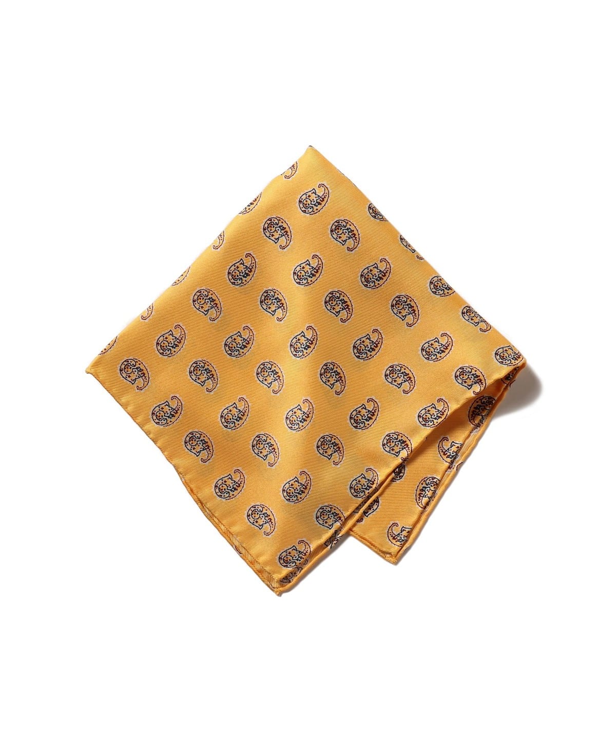 BEAMS PLUS ビームス プラス / ビッグ ペイズリープリント シルク チーフ 財布・小物 MEN YELLOW ONE SIZE BEAMS PLUS ビームス プラス / ビッグ ペイズリープリント シルク チーフ 財布・小物 MEN YELLOW ONE SIZE