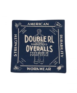 RRL / Indigo Cotton Graphic Bandanna
