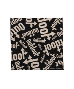 ENGINEERED GARMENTS / PRINTED BANDANA - OUTDOOR BLACK