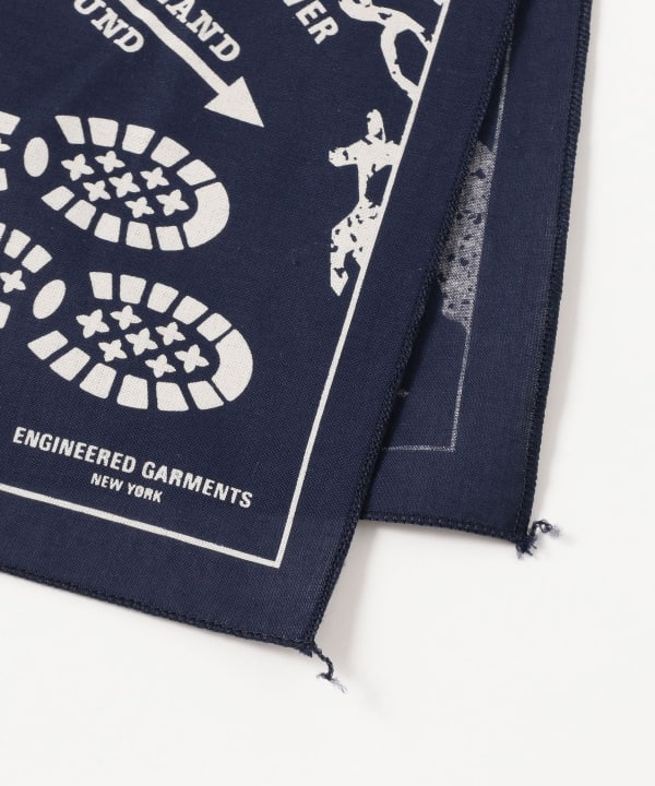 ENGINEERED GARMENTS / PRINTED BANDANA - MAP