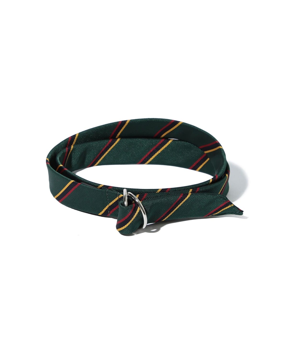 Double Ring Ribbon Belt ファッション雑貨 MEN GREEN FREE Double Ring Ribbon Belt ファッション雑貨 MEN GREEN FREE