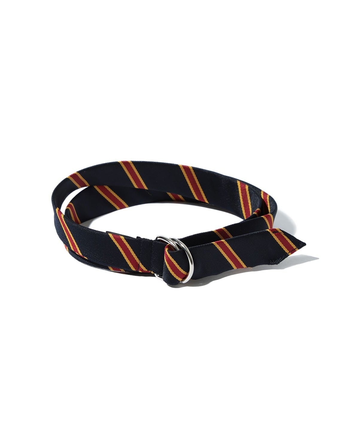 Double Ring Ribbon Belt ファッション雑貨 MEN NAVY FREE Double Ring Ribbon Belt ファッション雑貨 MEN NAVY FREE