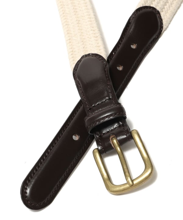 BEAMS PLUS BEAMS PLUS BEAMS PLUS / Leather Tab Cotton Belt 