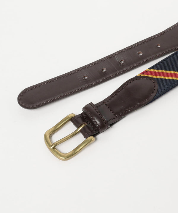 BEAMS PLUS（ビームス プラス）BEAMS PLUS / Leather Tab Ribbon Belt