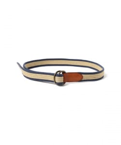 BEAMS PLUS（ビームス プラス）RRL / Leather-Trim Webbed Cotton Belt 