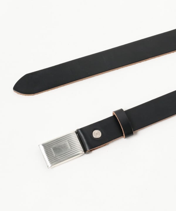 BEAMS PLUS PLATE BELT HORWEEN LEATHER - BLACK – Lennox & Harvey
