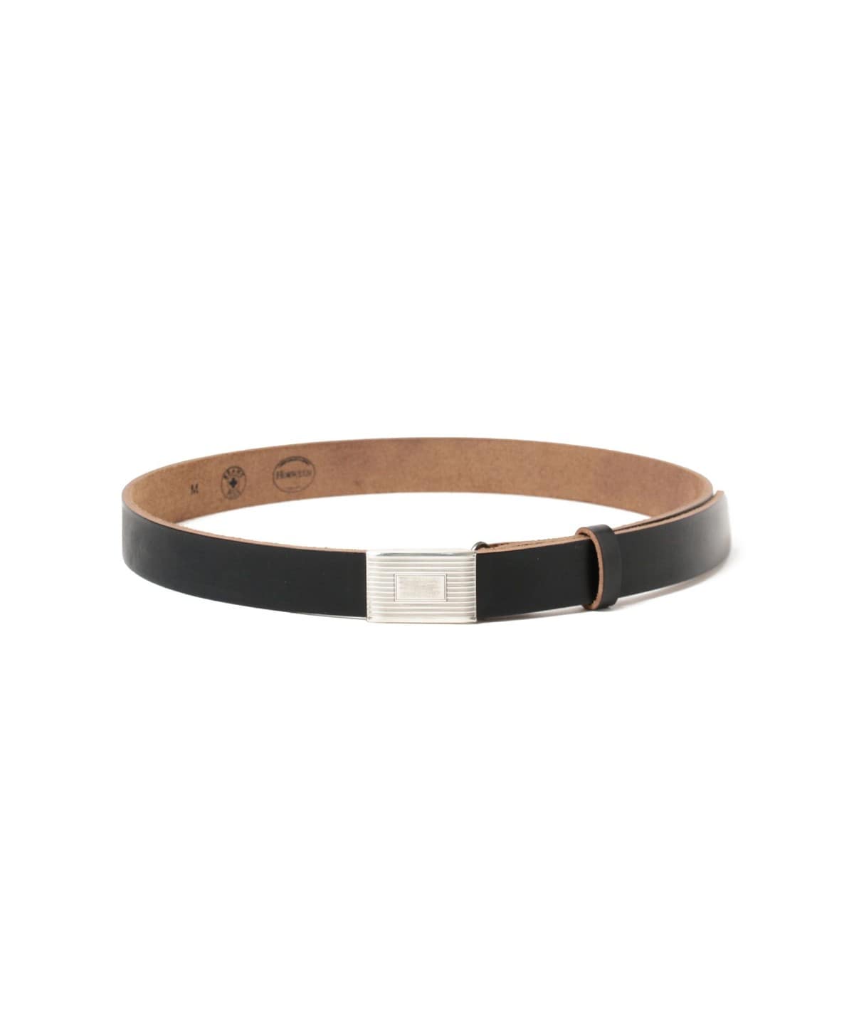 Plate Belt Horween Leather ファッション雑貨 MEN BLACK M(95cm) Plate Belt Horween Leather ファッション雑貨 MEN BLACK M(95cm)