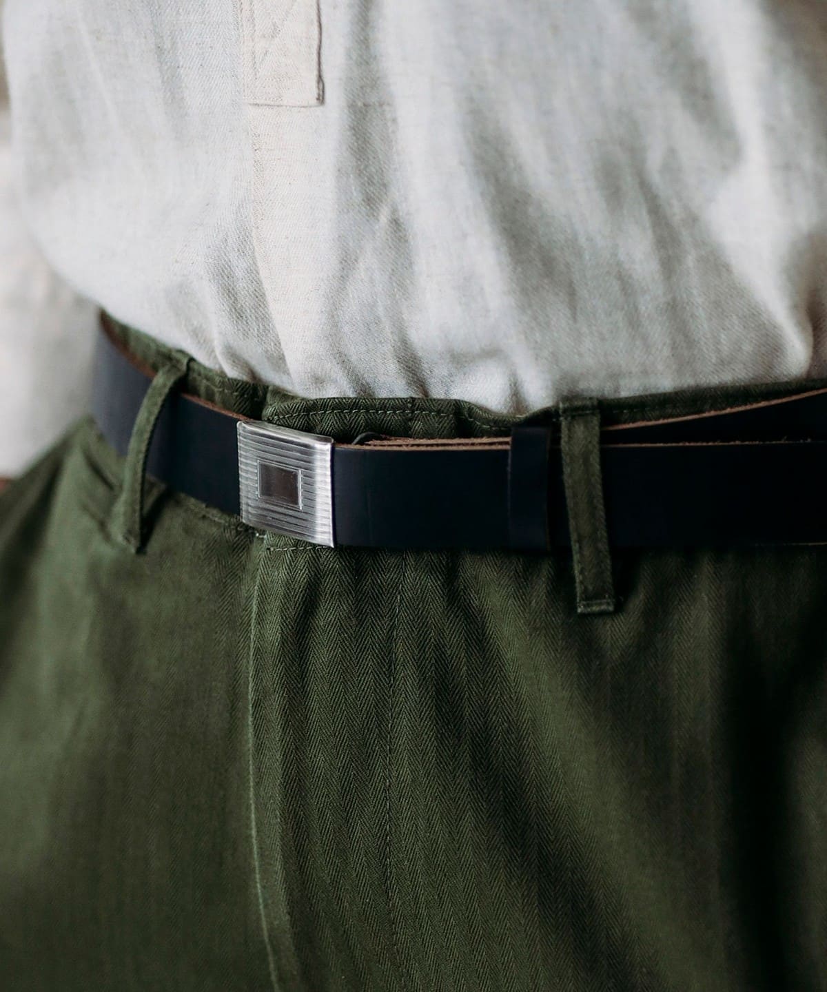BEAMS PLUS（ビームス プラス）Plate Belt Horween Leather