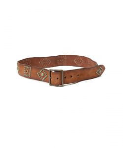 ▲RRL / Studded Roughout Leather Belt