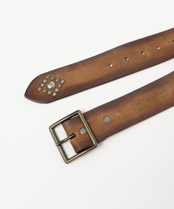 BEAMS PLUS（ビームス プラス）RRL / Studded Roughout Leather Belt