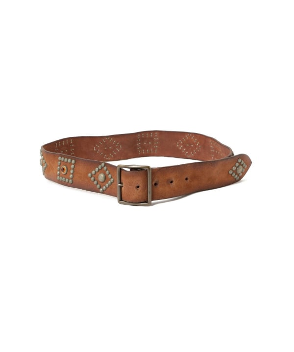 RRL / Studded Roughout Leather Belt