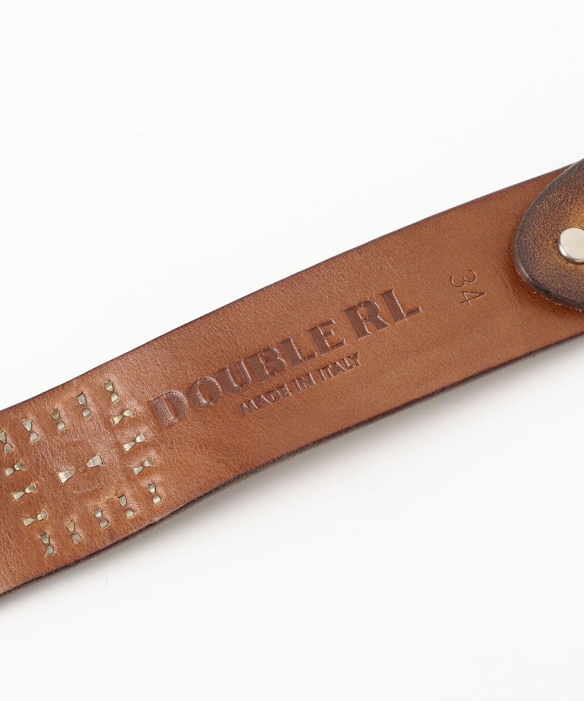 BEAMS PLUS（ビームス プラス）RRL / Studded Roughout Leather Belt