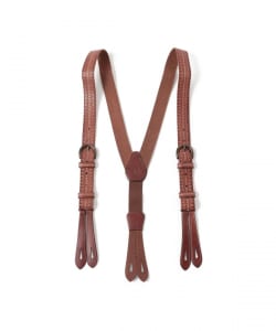RRL / Embossed Leather Braces