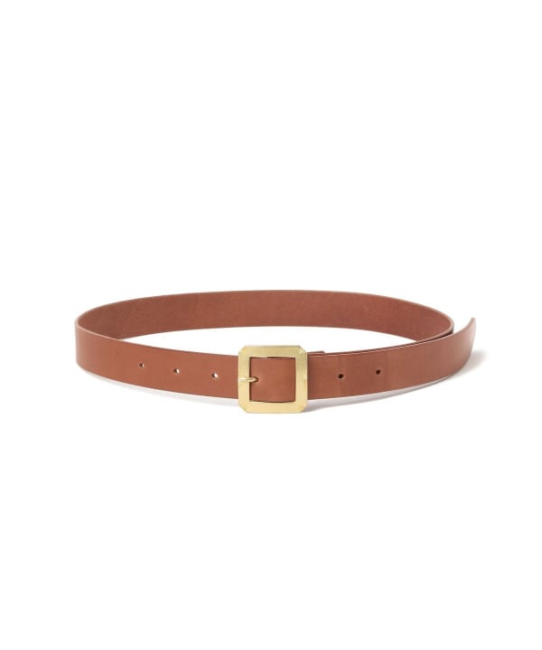 MOTO / Brass Buckle Leather Belt