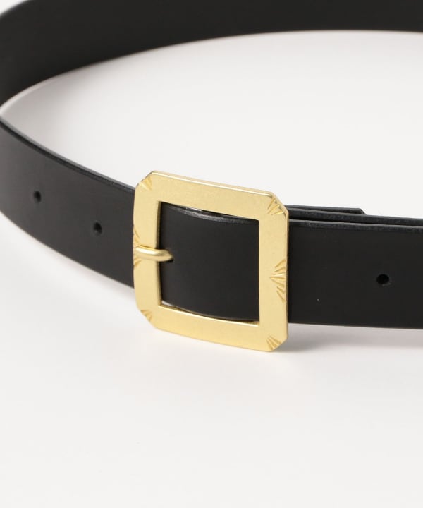 MOTO / Brass Buckle Leather Belt