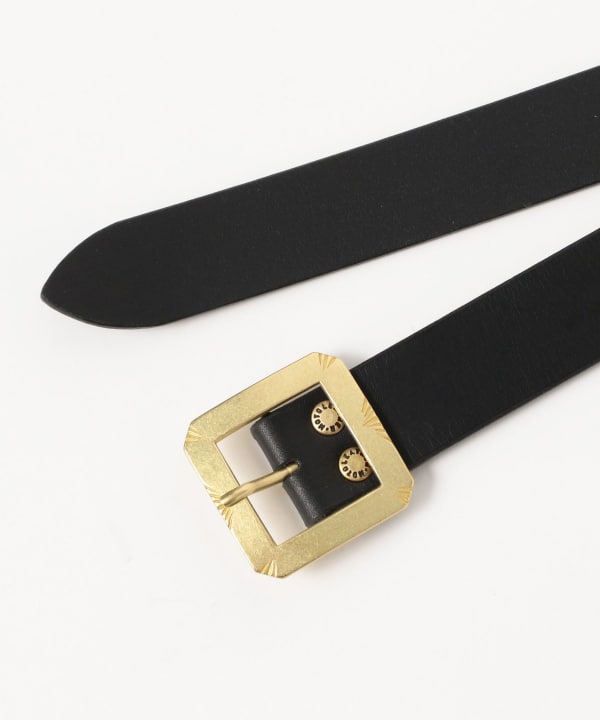 MOTO / Brass Buckle Leather Belt