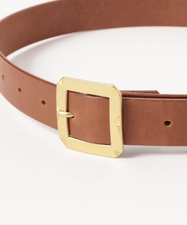 MOTO / Brass Buckle Leather Belt