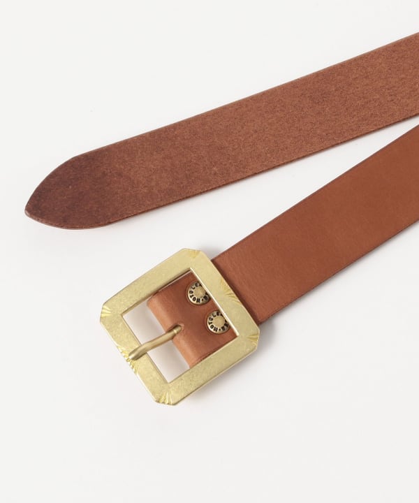 MOTO / Brass Buckle Leather Belt
