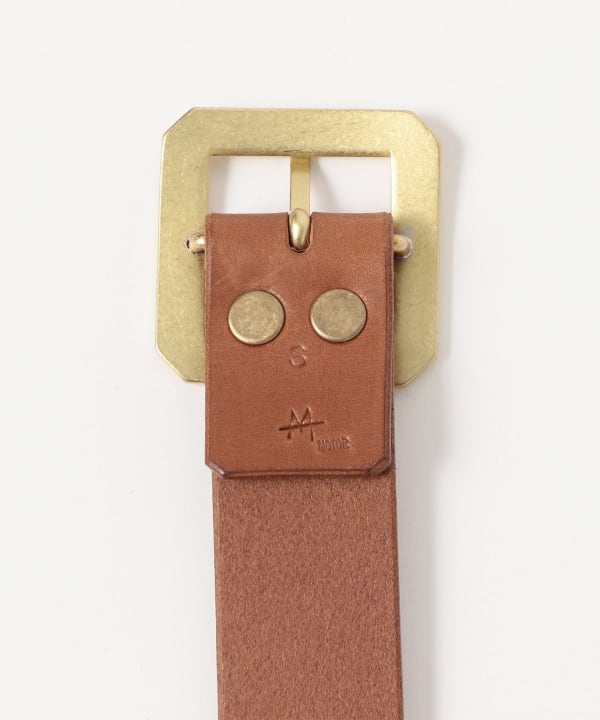 MOTO / Brass Buckle Leather Belt