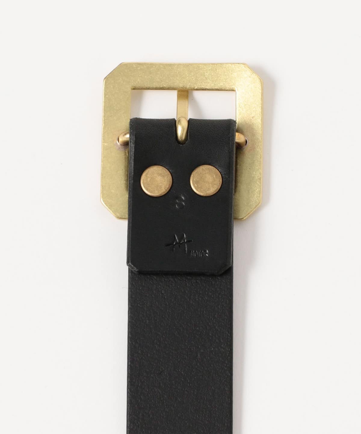 BEAMS PLUS（ビームス プラス）MOTO / Brass Buckle Leather Belt