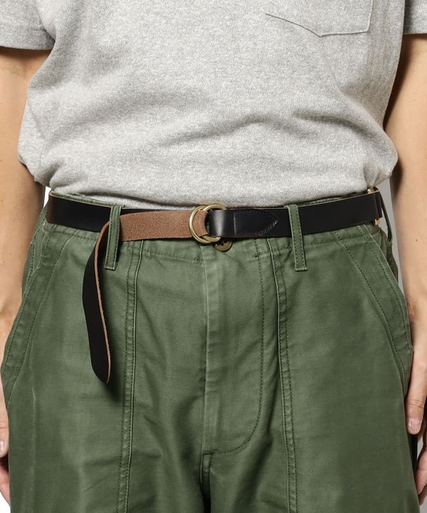Leather Double Ring Belt