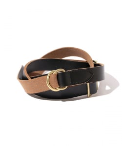 Leather Double Ring Belt