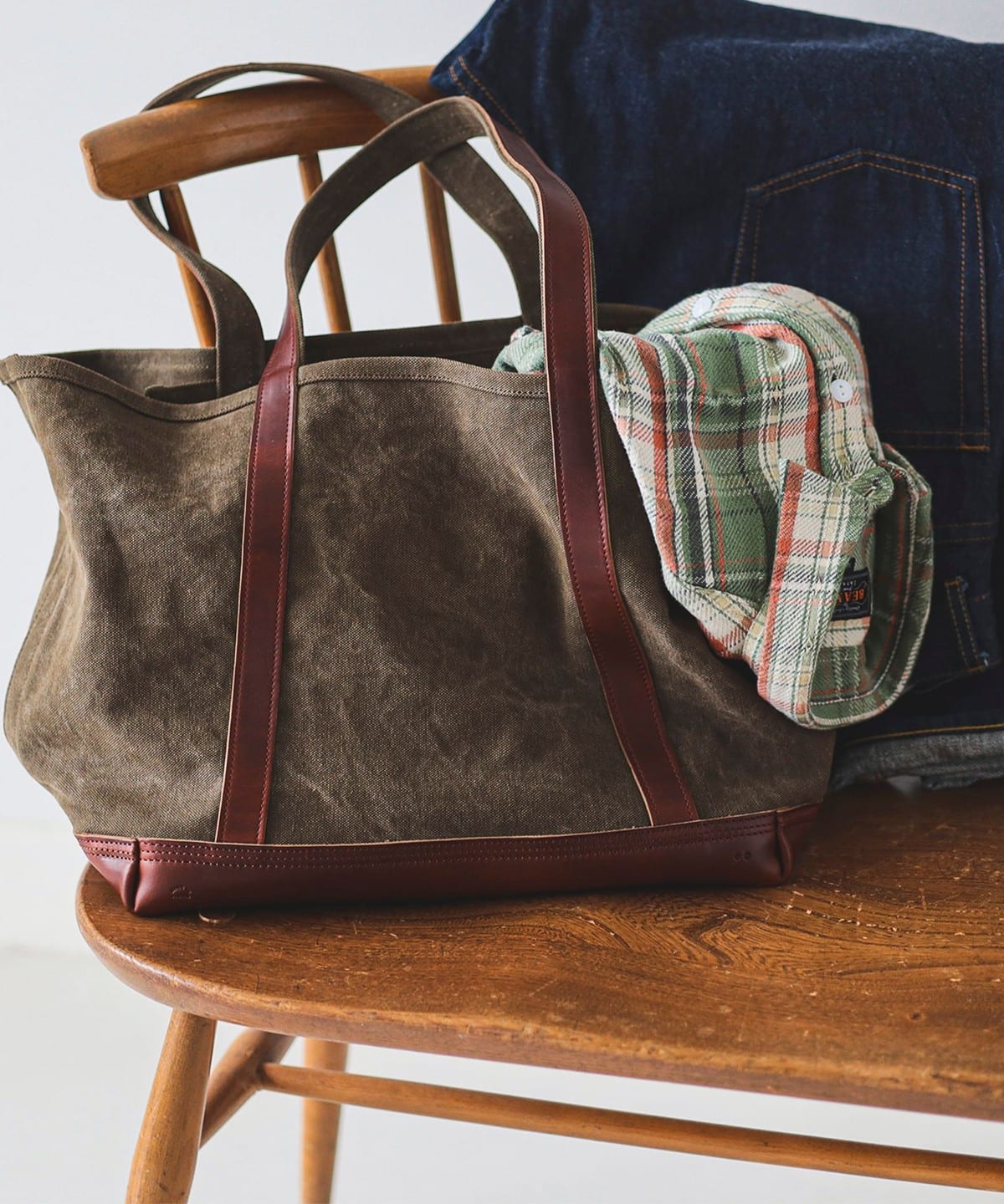 ARTS & CRAFTS アーツアンドクラフツ / AGING CANVAS BASIC TOTE バッグ MEN OLIVE ONE SIZE ARTS & CRAFTS アーツアンドクラフツ / AGING CANVAS BASIC TOTE バッグ MEN OLIVE ONE SIZE