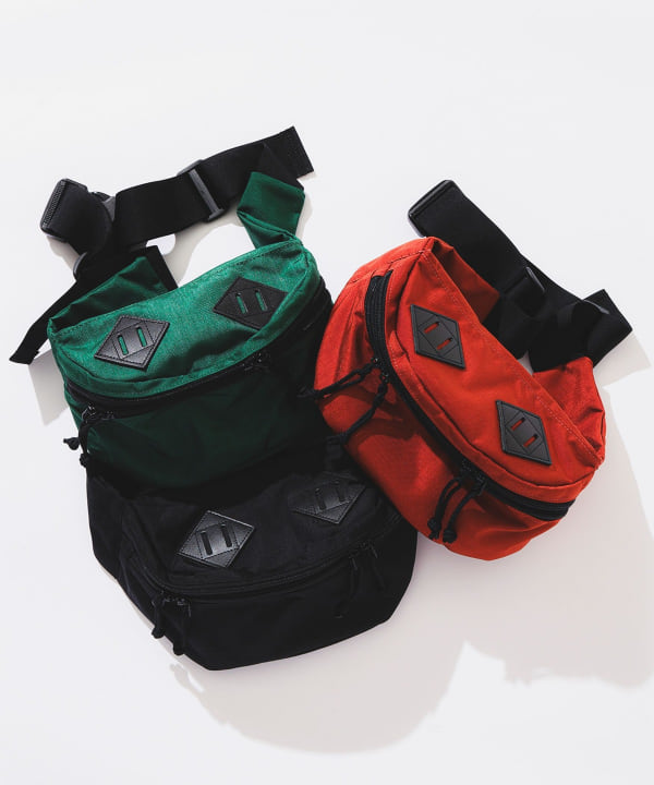 BEAMS PLUS 2 Zip Waist Pack (Bags BEAMS PLUS Waist Bags) for