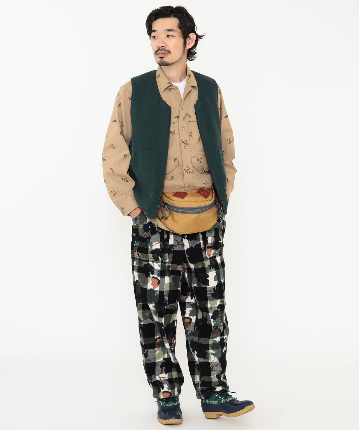 BEAMS ブラック ウエストバッグ BEAMS（ビームス）【別注】Manhattan Portage / 1115 ウエスト