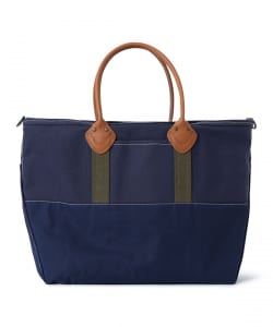 L.L.Bean x BEAMS PLUS / 【別注】Deep Bottom Leather Handle Zip Tote L