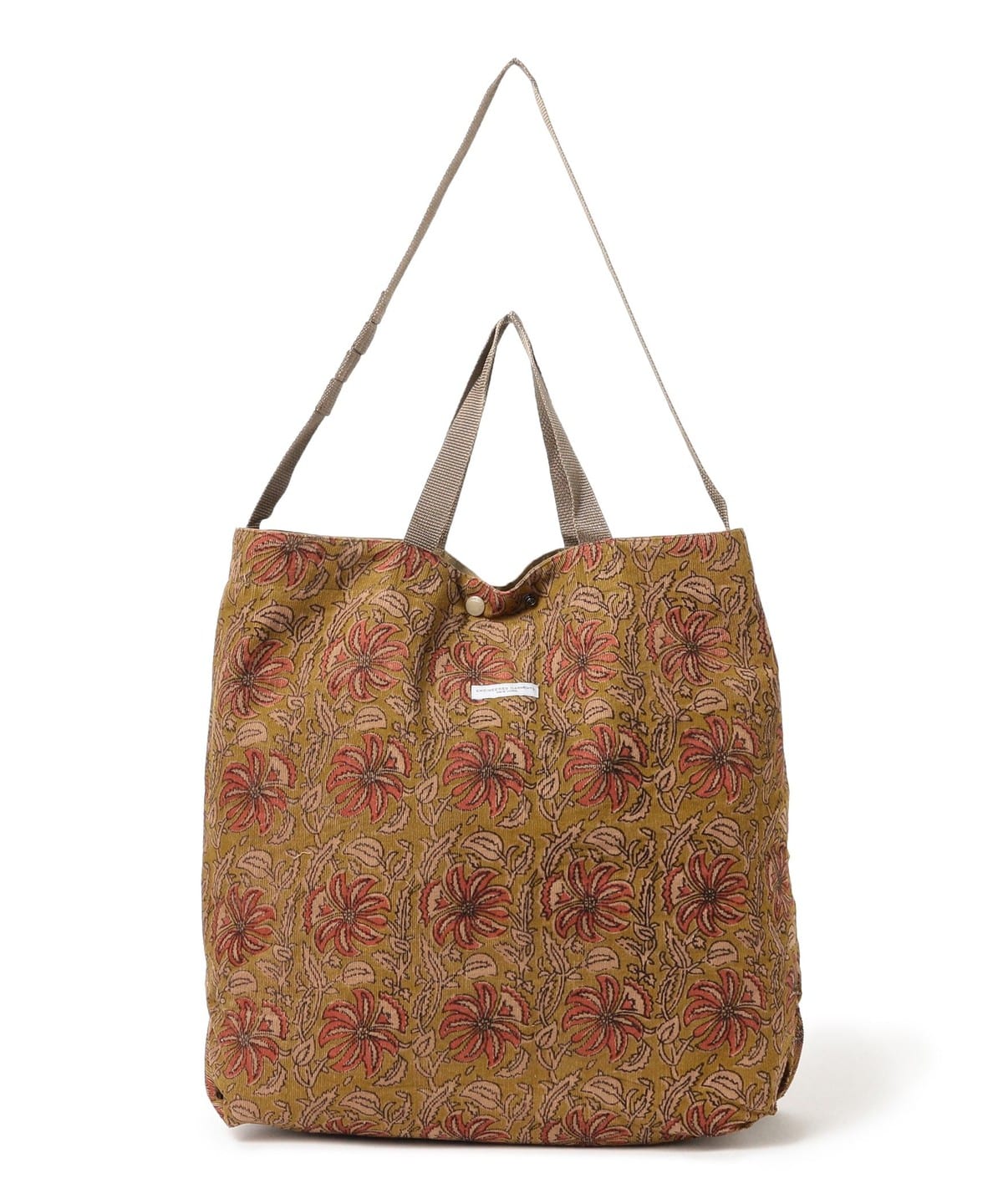 ENGINEERED GARMENTS エンジニアド ガーメンツ / Carry All Tote Reversible - Floral Printed Corduroy バッグ MEN Khaki ONE SIZE ENGINEERED GARMENTS エンジニアド ガーメンツ / Carry All Tote Reversible - Floral Printed Corduroy バッグ MEN Khaki ONE SIZE