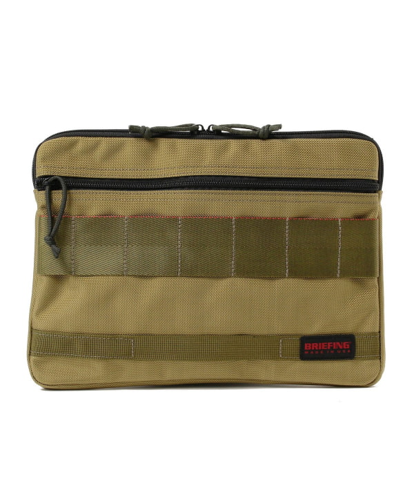 BEAMS PLUS（ビームス プラス）BRIEFING / A4 CLUTCH KHAKI（バッグ
