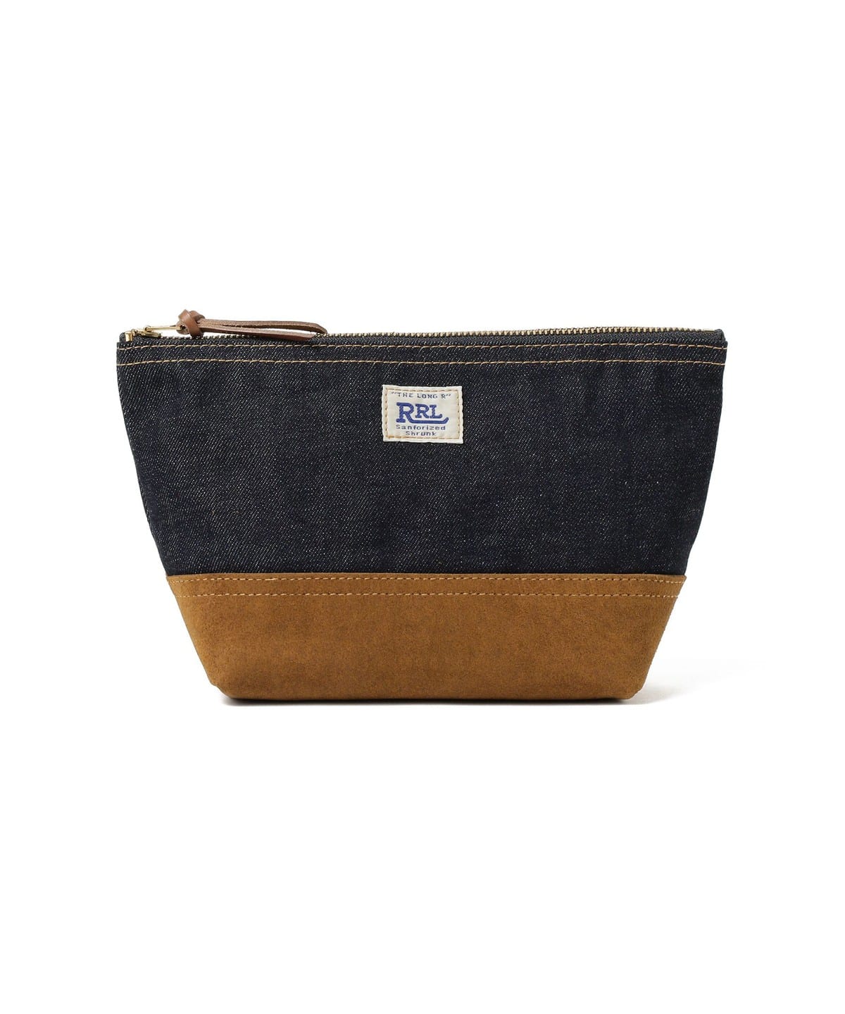 RRL ダブルアールエル / Suede-Trim Denim Pouch 財布・小物 MEN 410 NAVY-410 ONE RRL ダブルアールエル / Suede-Trim Denim Pouch 財布・小物 MEN 410 NAVY-410 ONE