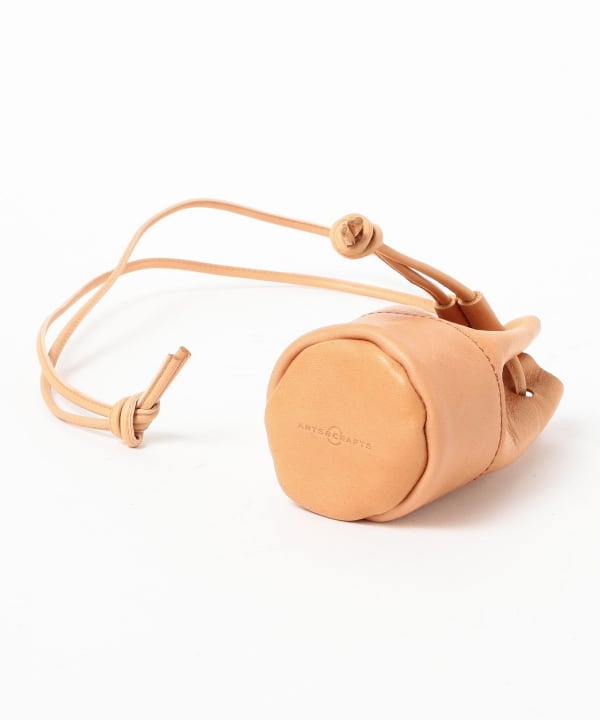 ARTS & CRAFTS / HORSE LEATHER POUCH SHOULDER