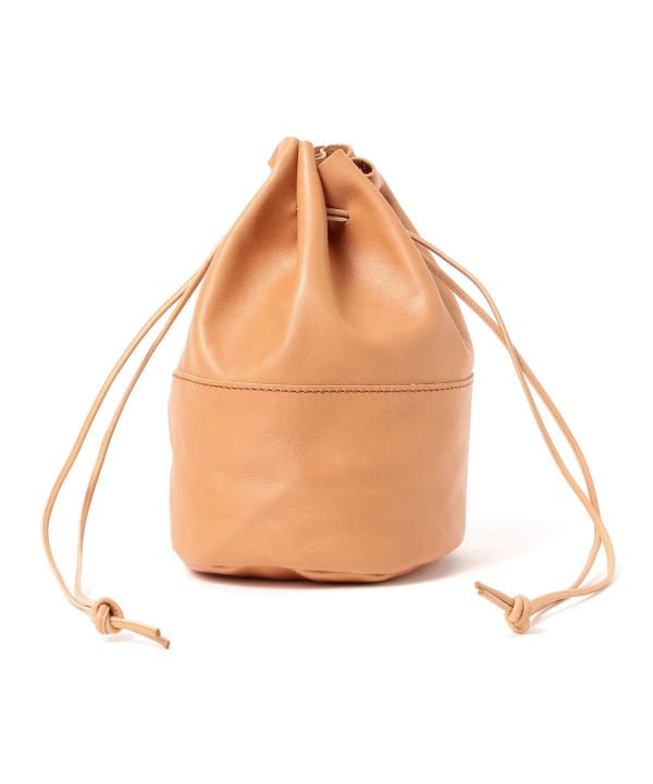 ARTS & CRAFTS / HORSE LEATHER DRAW STRINGS POUCH M