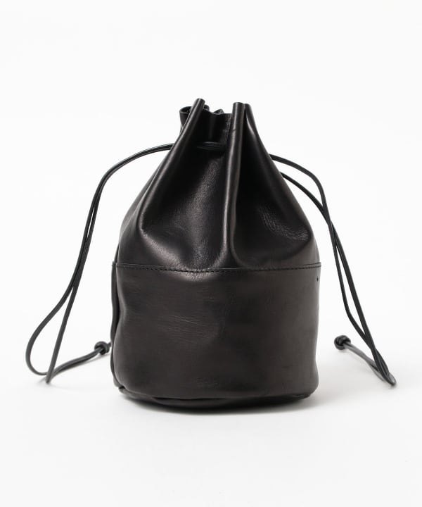 ARTS & CRAFTS / HORSE LEATHER DRAW STRINGS POUCH M