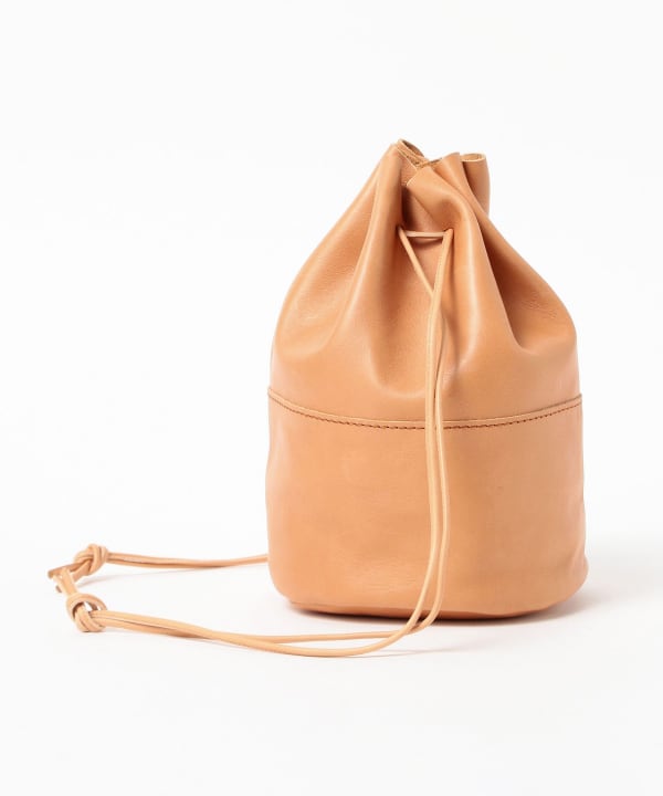 ARTS & CRAFTS / HORSE LEATHER DRAW STRINGS POUCH M