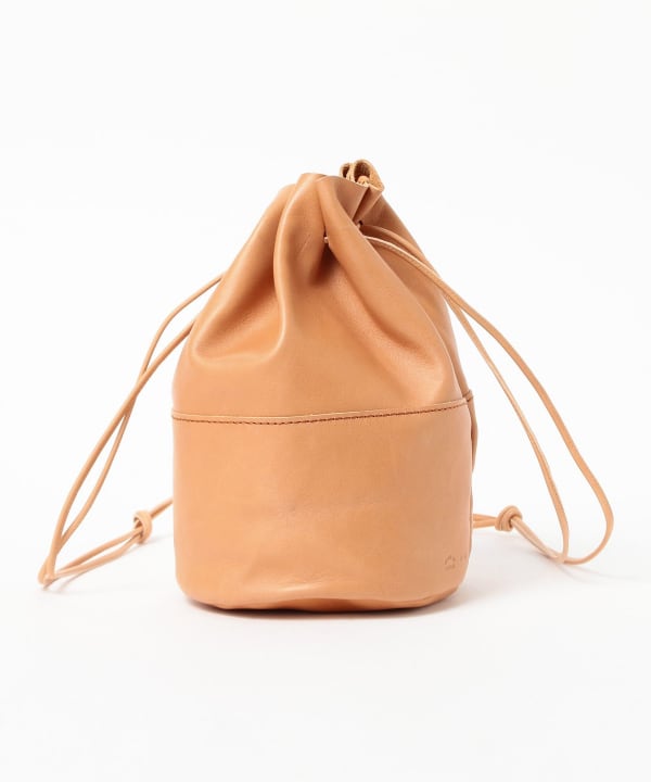ARTS & CRAFTS / HORSE LEATHER DRAW STRINGS POUCH M