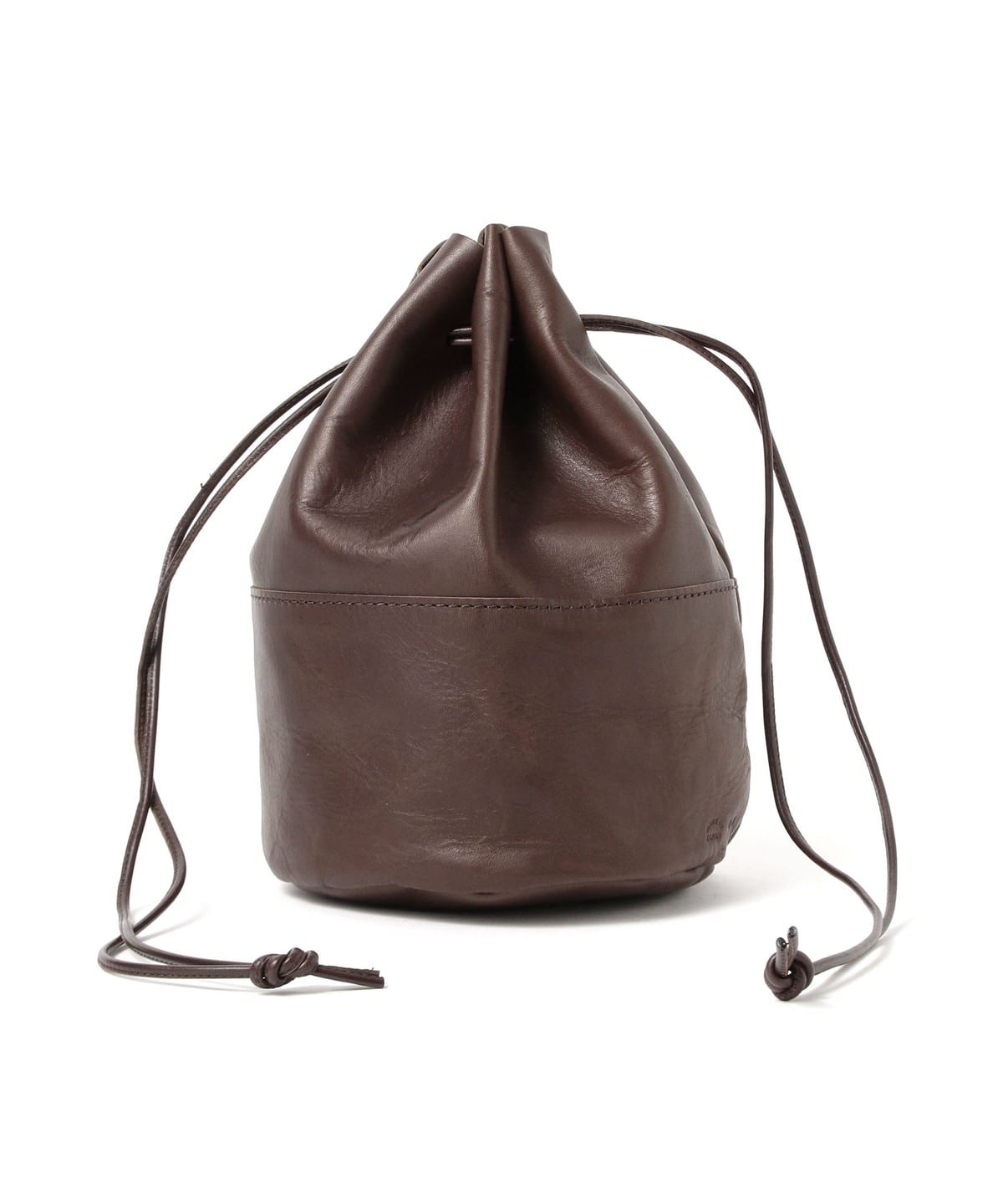 ARTS & CRAFTS �A�[�c�A���h�N���t�c / HORSE LEATHER DRAW STRINGS POUCH M ���z�E���� MEN CHOCO ONE SIZE