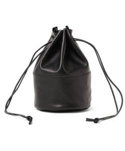 ARTS & CRAFTS / HORSE LEATHER DRAW STRINGS POUCH M