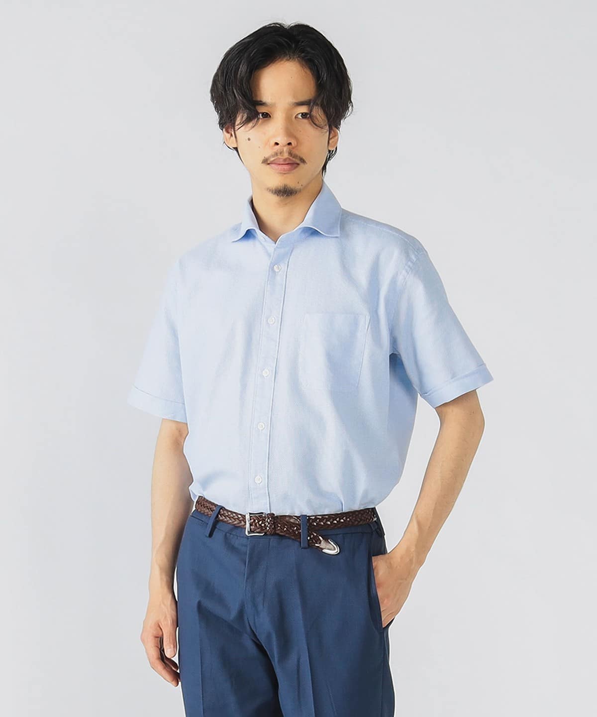 カラミ カッタウェイカラーシャツ 25SS(S XL) シャツ・ブラウス MEN SAX S カラミ カッタウェイカラーシャツ 25SS(S XL) シャツ・ブラウス MEN SAX S
