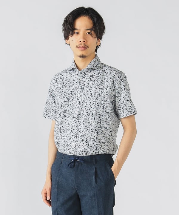 BEAMS HEART(ビームス ハート)シアサッカー 総柄プリント BEAMS HEART(ビームス ハート)シアサッカー 総柄プリント