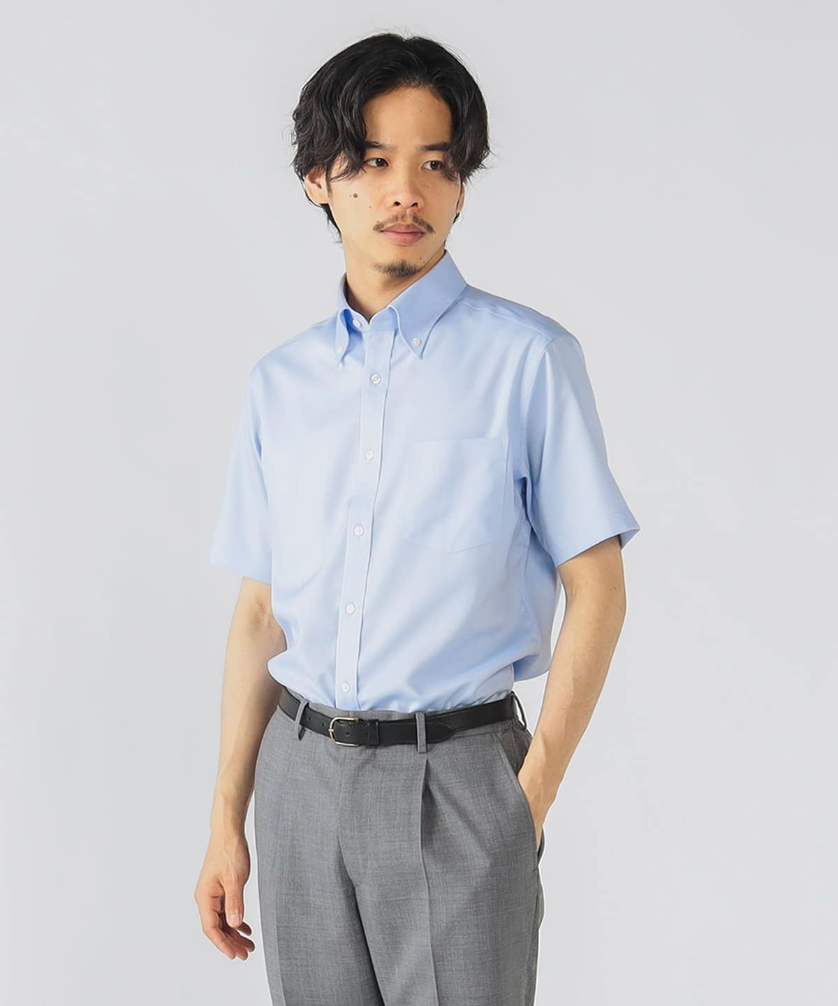 イージーケア ボタンダウンカラー シャツ(S XL) シャツ・ブラウス MEN SAX L イージーケア ボタンダウンカラー シャツ(S XL) シャツ・ブラウス MEN SAX L