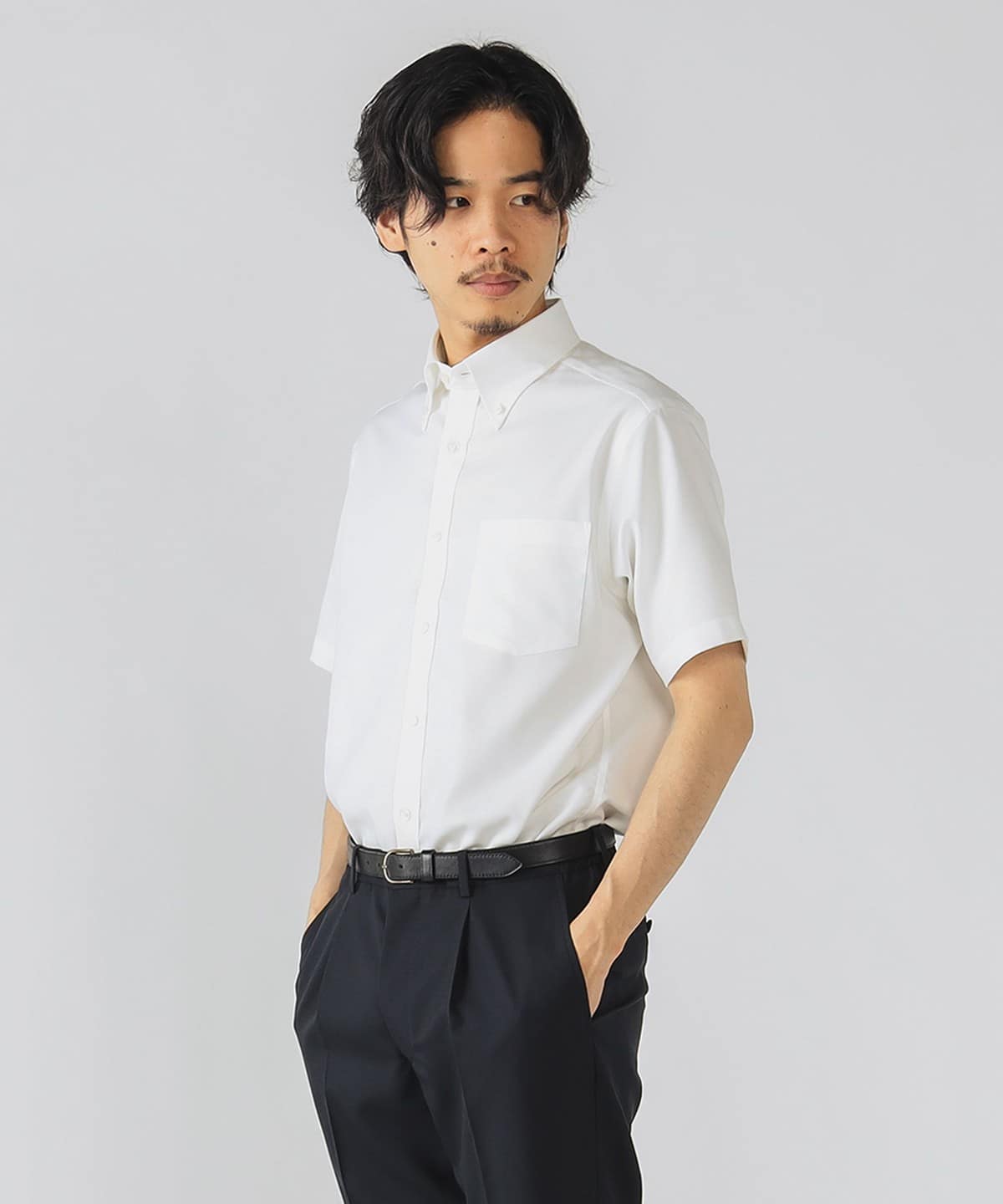 BEAMS/M/シャツ/白/ホワイト/MEN/ビームス/イージーボタンダウン 白いシャツ。｜ビームス 川崎｜BEAMS