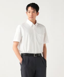 トリコット イージーケア ショートスリーブ ボタンダウンシャツ