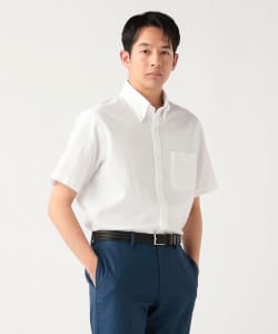 カラミ ショートスリーブ ボタンダウンシャツ