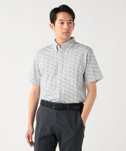 ハニカムプリント ボタンダウンシャツ  26SS （抗菌防臭加工・吸水速乾）